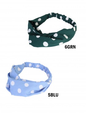 Polka Dots Printed Hair Band 